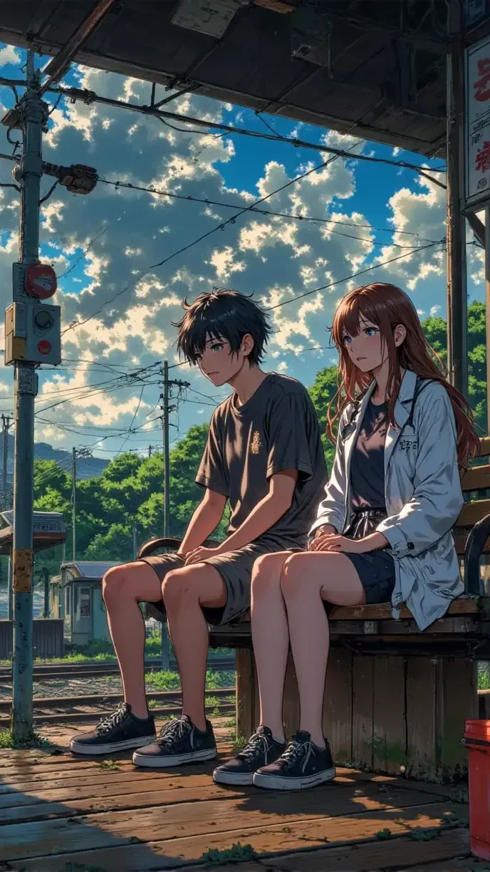 あのぉ　僕なんかと一緒にいて楽しいデスカ？ — SUPP35569111さんのAIイラスト