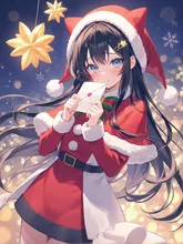 手紙もらっちゃった♡ — 黒髪イラストのAIイラスト|SUPPART