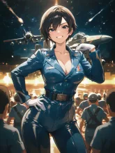 女性パイロット·大空を制す、凛々しい翼 の投稿作品