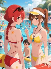 監視員でボツ — 日焼けイラストのAIイラスト｜SUPPART
