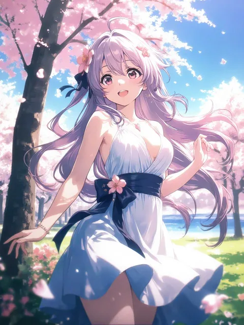 花びら舞う桜の木の下でSP🌸