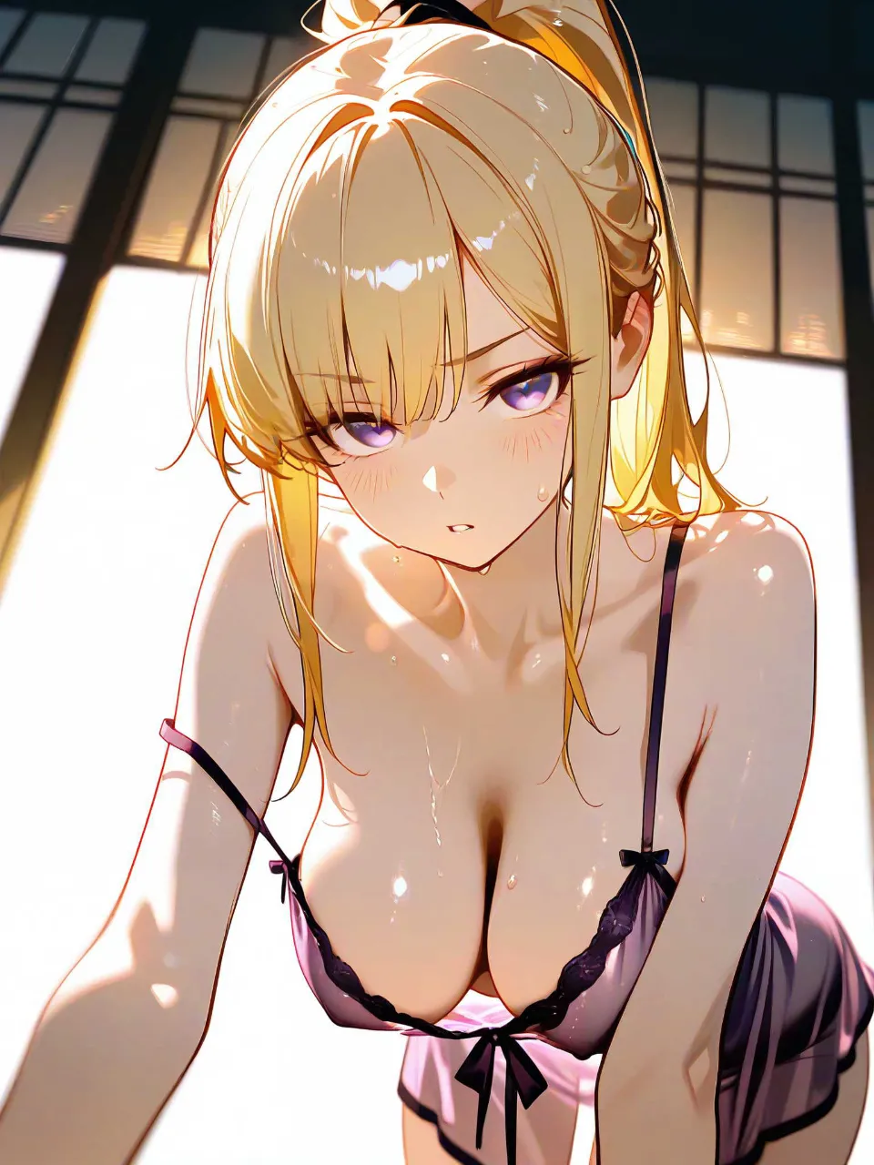 寝苦しい〜!暑い💦