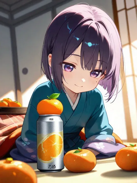 あるみかんのうえにあるみかん