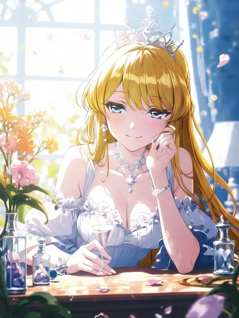 anime illustration - 女性調香師