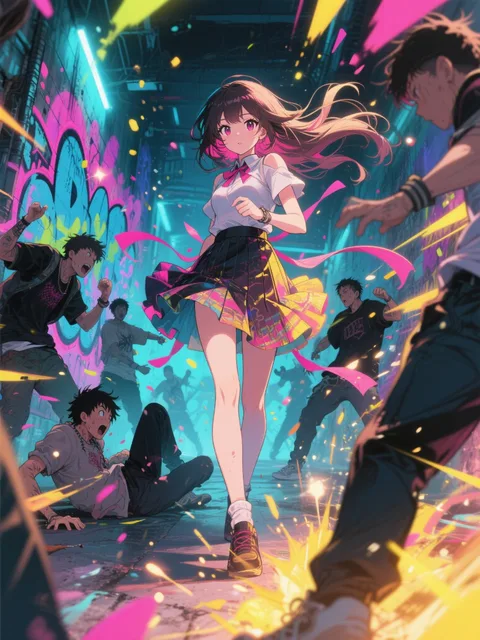 dynamic action scene - チンピラ👊