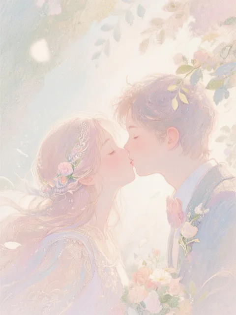 甘いファーストキス💋 - 画像生成チャレンジ