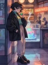 Neon Night Bakery Dream