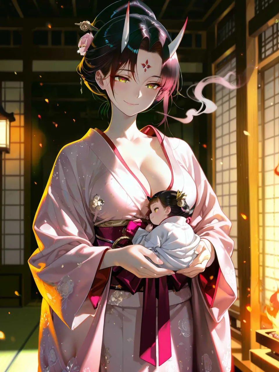 鬼子母神も鬼娘…娘?