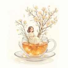 花咲くジャスミンの時間 — 茶畑まつりさんのAIイラスト