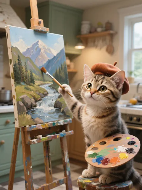 画家さんだにゃん🐱