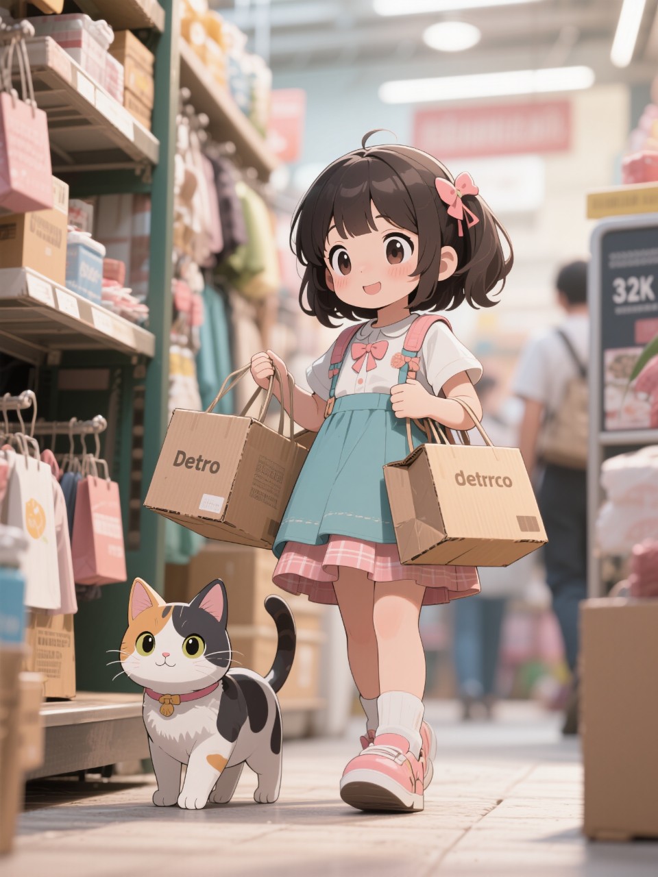 猫と買い物