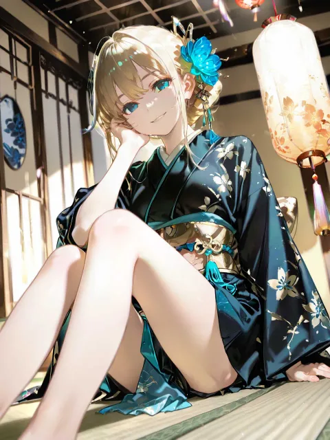 A night in an old-style… - 行灯の間