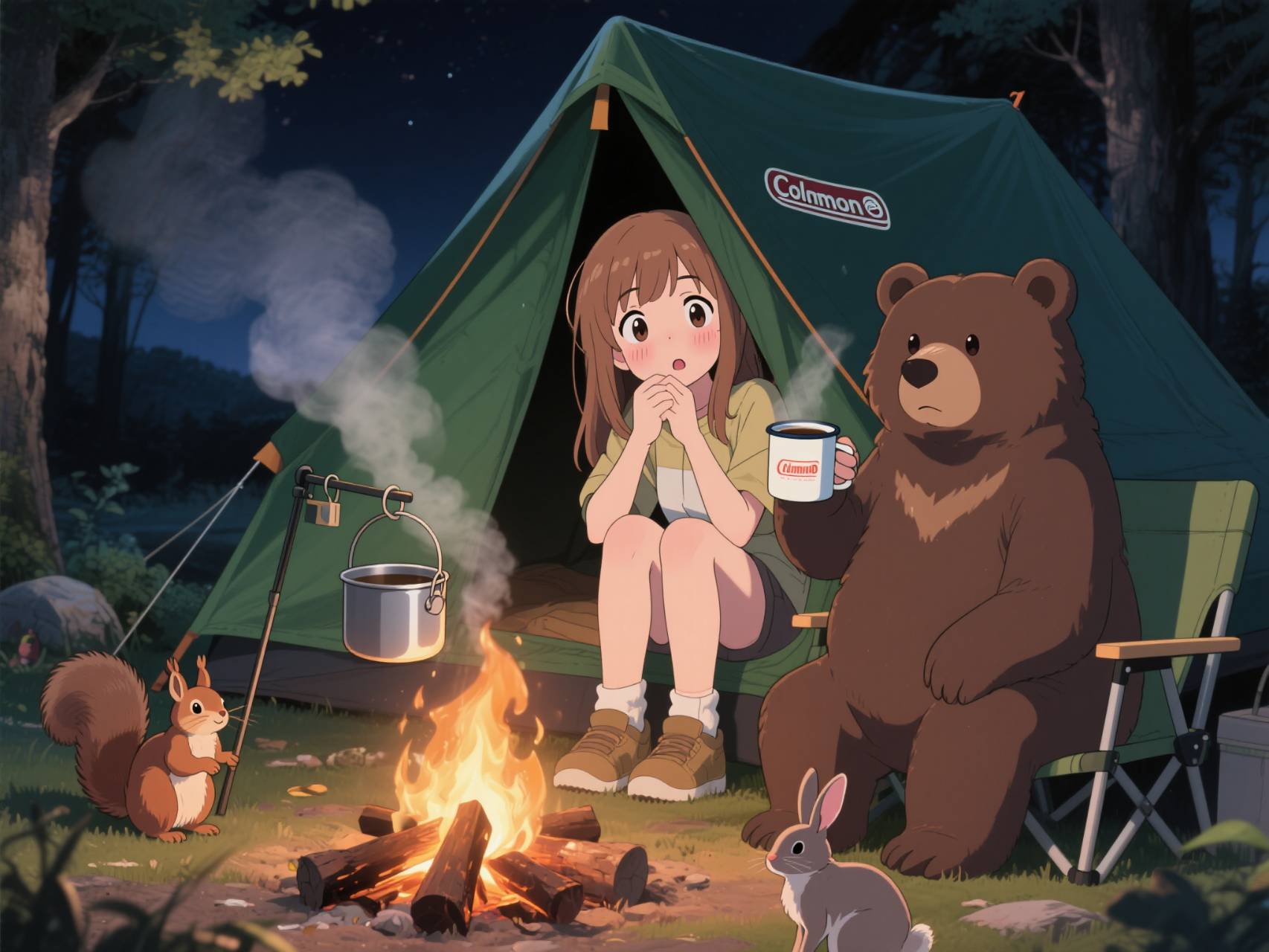 クマとキャンぴんぐ〜♪