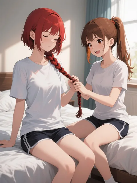 双子の朝