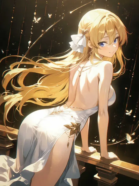 A beautiful adult woman with… - 背中全部