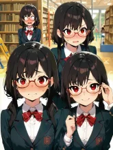 眼鏡 vs 素顔·外すとどうなる の投稿作品