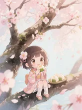花より団子2 — ももこまさんのAIイラスト