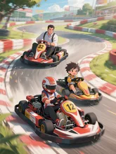 ちびっ子レーサーの方が圧倒的に速い