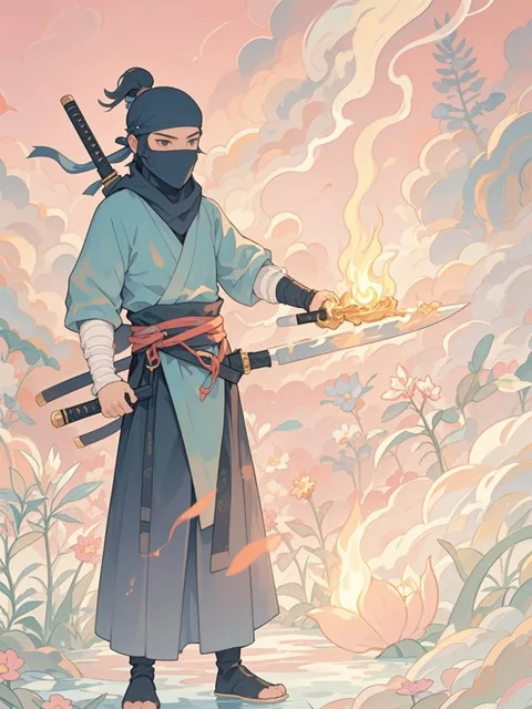 One knife, one knife, burning knife