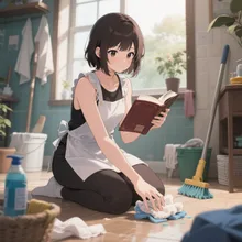 掃除に集中してください。
