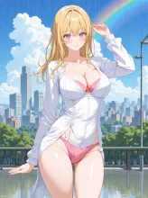 夕立にあったお姉さん②