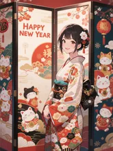 画像生成チャレンジ·🧧新春萌え王決定戦 の投稿作品