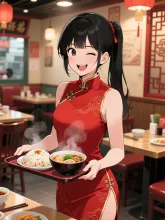 中華料理店でアルバイト5 — ラーメンイラストのAIイラスト|SUPPART