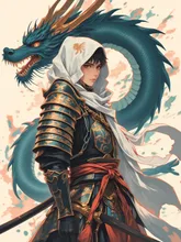 越後の龍 — はるさんのAIイラスト