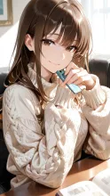 栞をはさむ指·読みかけのページに の投稿作品