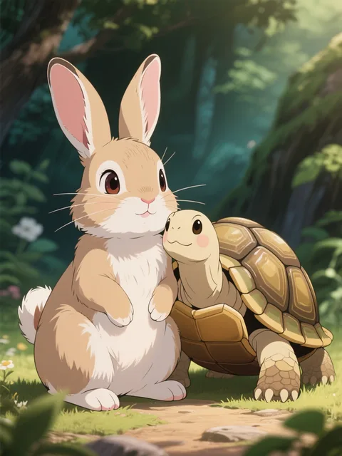 ウサギと亀❤️