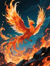 画像生成チャレンジ·火の鳥 の投稿作品