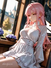 喫茶店で一休み — shinozuccaさんのAIイラスト