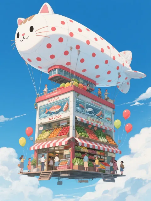 買い物は終えたョ。降ろしてくれ〜。