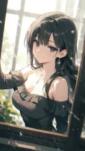 窓ガラスの雨だれ·初夏チャレンジ の投稿作品