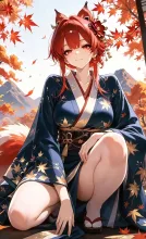 秋の化身美脚