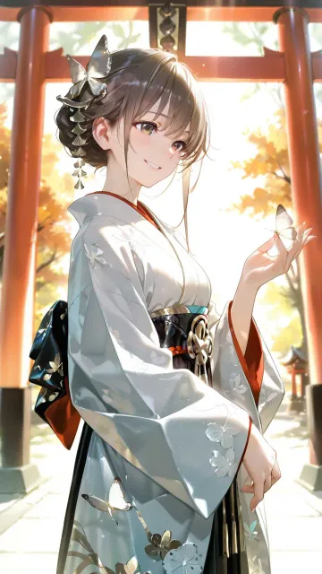 秋の晴れ着
