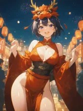 龍踊を見上げる·長崎くんちの夜に の投稿作品