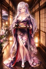 仲居の着物·膳を運ぶ手 の投稿作品