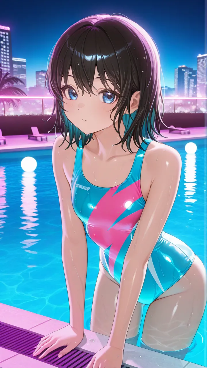 P　泡沫のネオンブルー