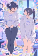 「ママのと、間違えた！」 — tarさんのAIイラスト
