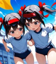 運動会‼️～あかね＆みどりの二人三脚～