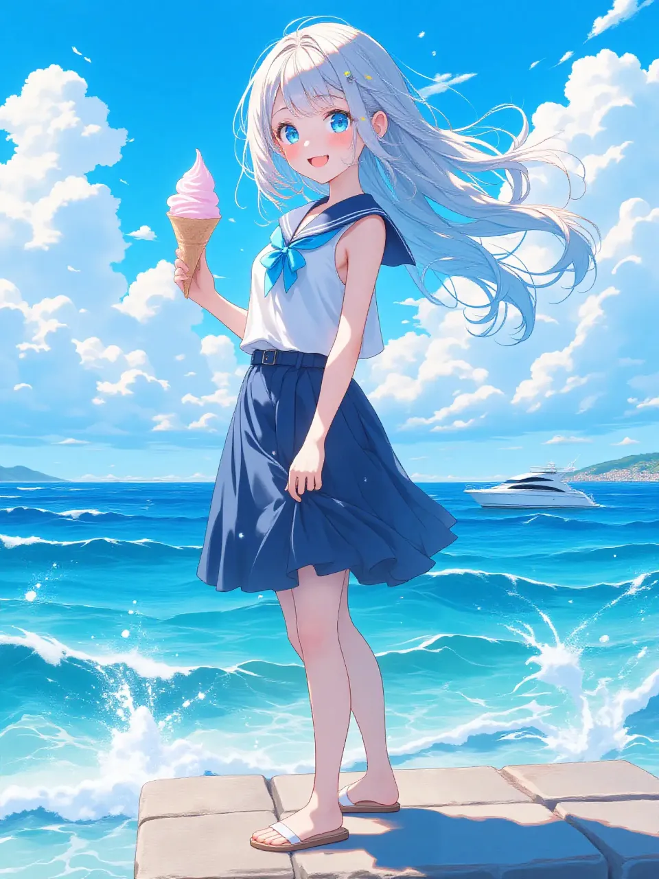 ソフトクリームの結衣。