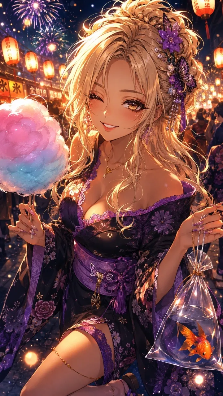 祭夜のギャル — yukana*さんのAIイラスト
