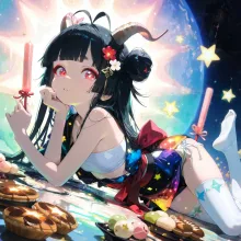 星和菓子 — 忍者・くノ一のAIイラスト｜SUPPART
