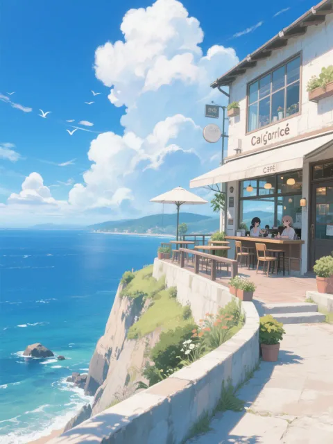 蒼を覗く喫茶店
