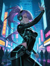 サイバーパンク（？） — りあさんのAIイラスト