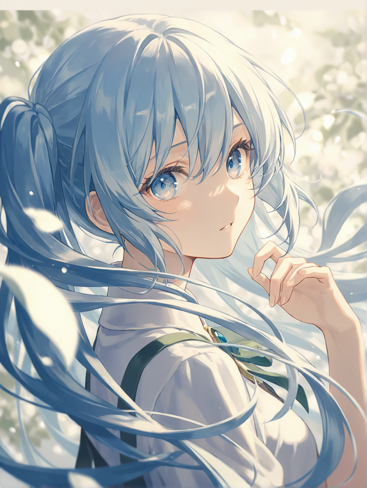 🍃🩵 — 雨水さんのAIイラスト
