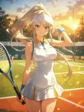 夏のテニス少女·真夏のコート の受賞作品