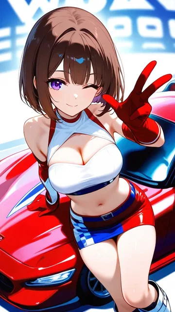 レースクイーンの美少女