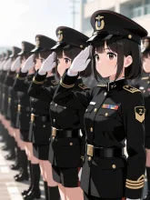 整列！敬礼！